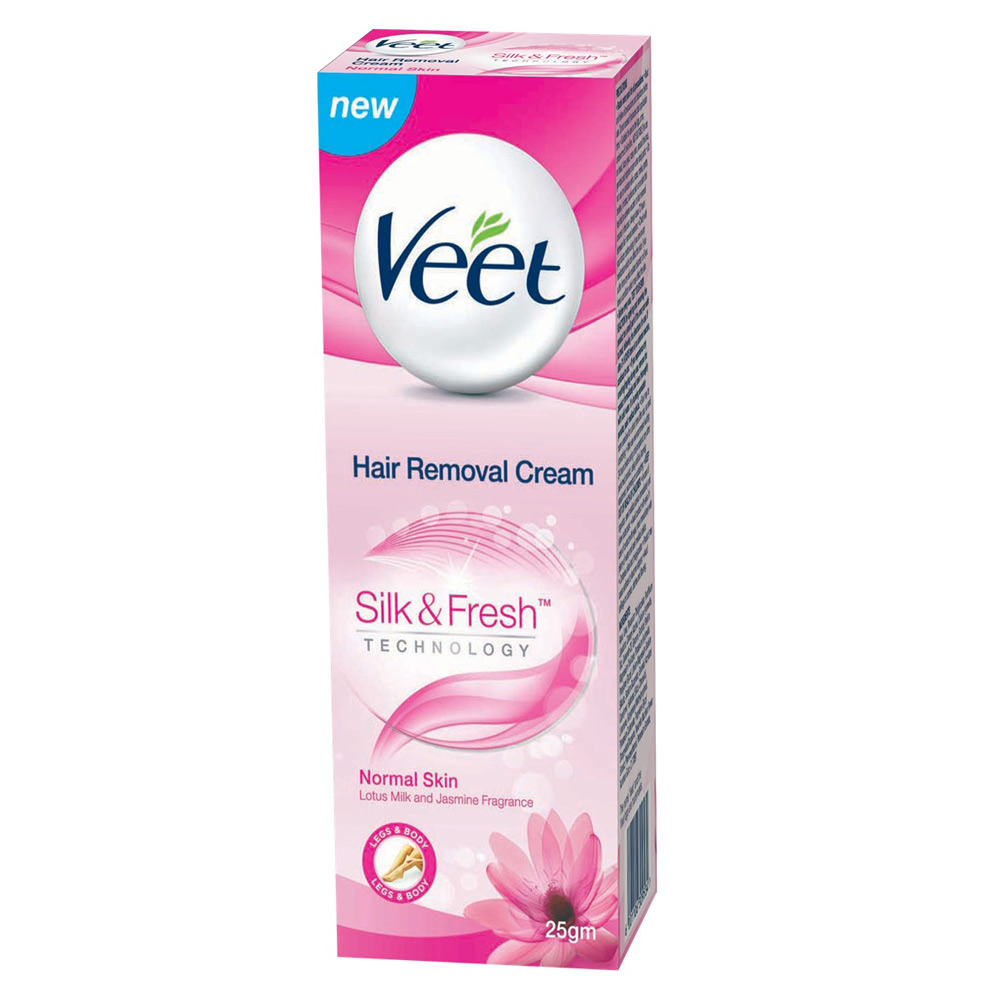 Kem Tẩy Lông Dành Cho Da Thường VEET Silk &amp; Fresh Normal Tuýp 25g